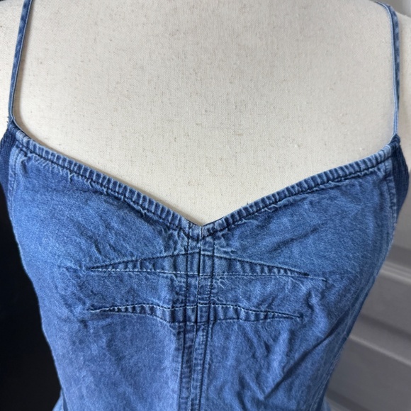 Splendid Denim Mini Dress - M - Picture 3 of 4